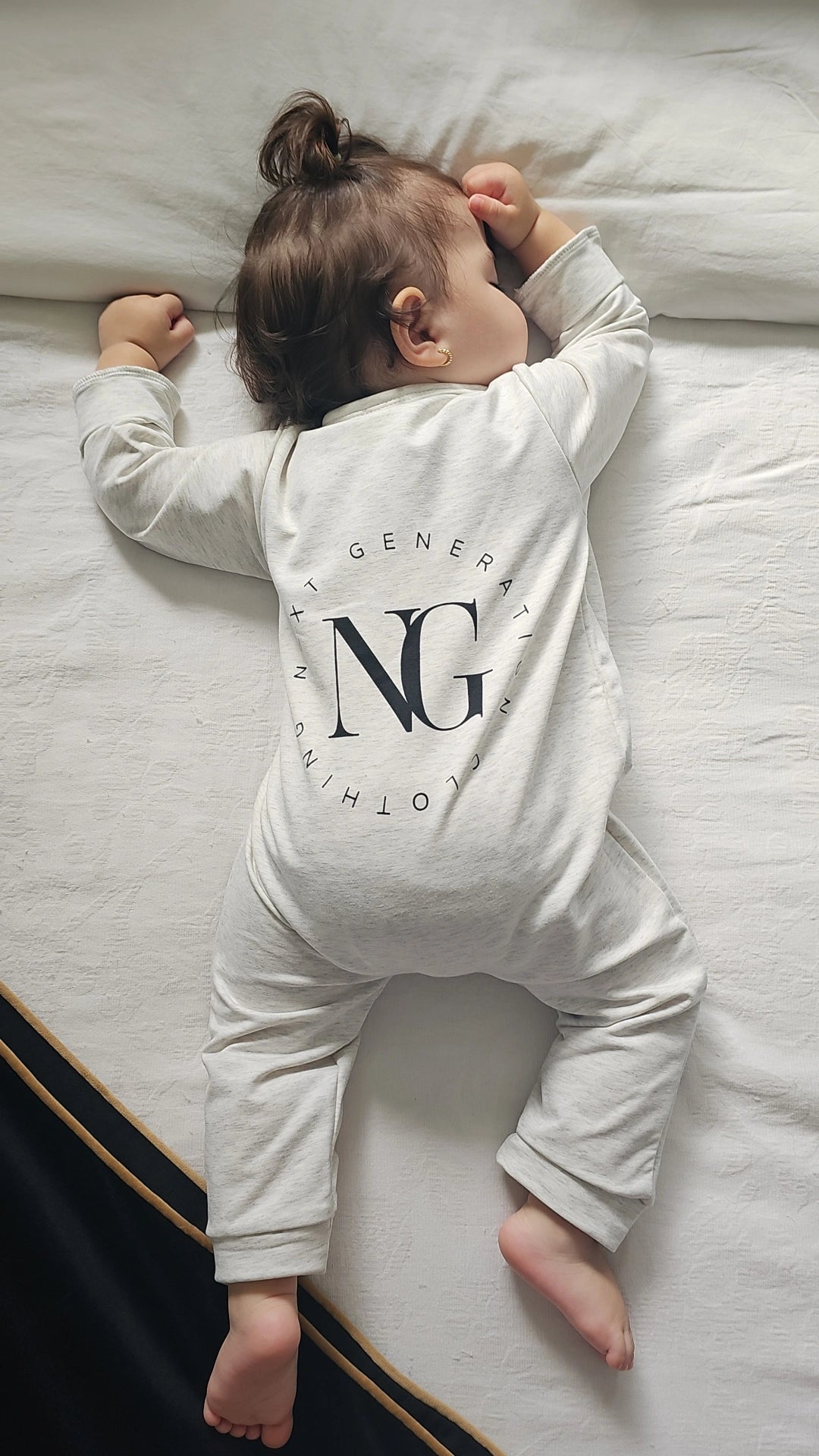 Next generation baby zippy suit grey