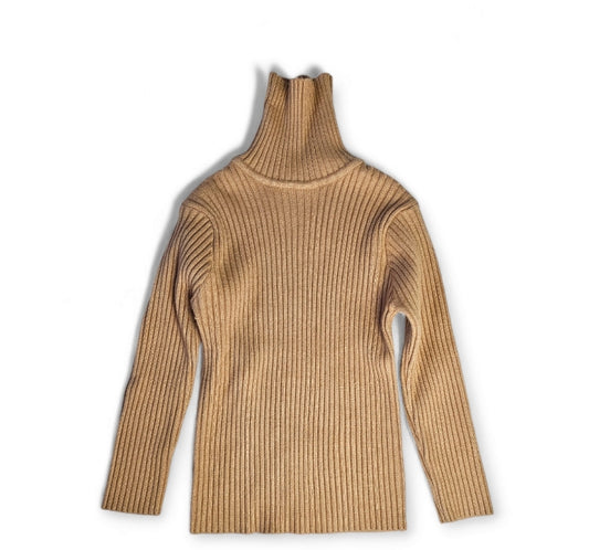 Soft baby ribbed detail turtleneck