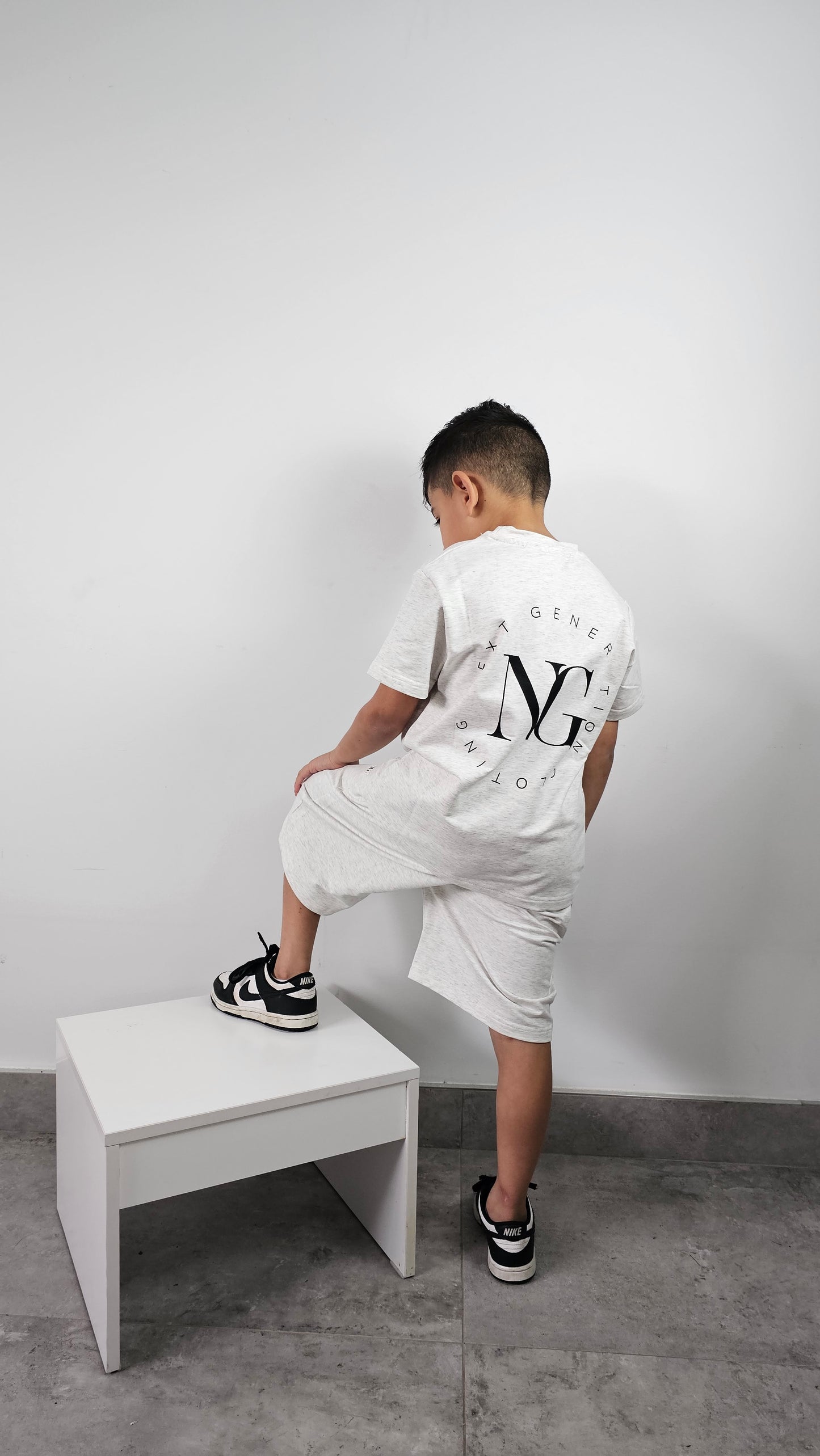 Next Generation T-shirt & Shorts set Grey