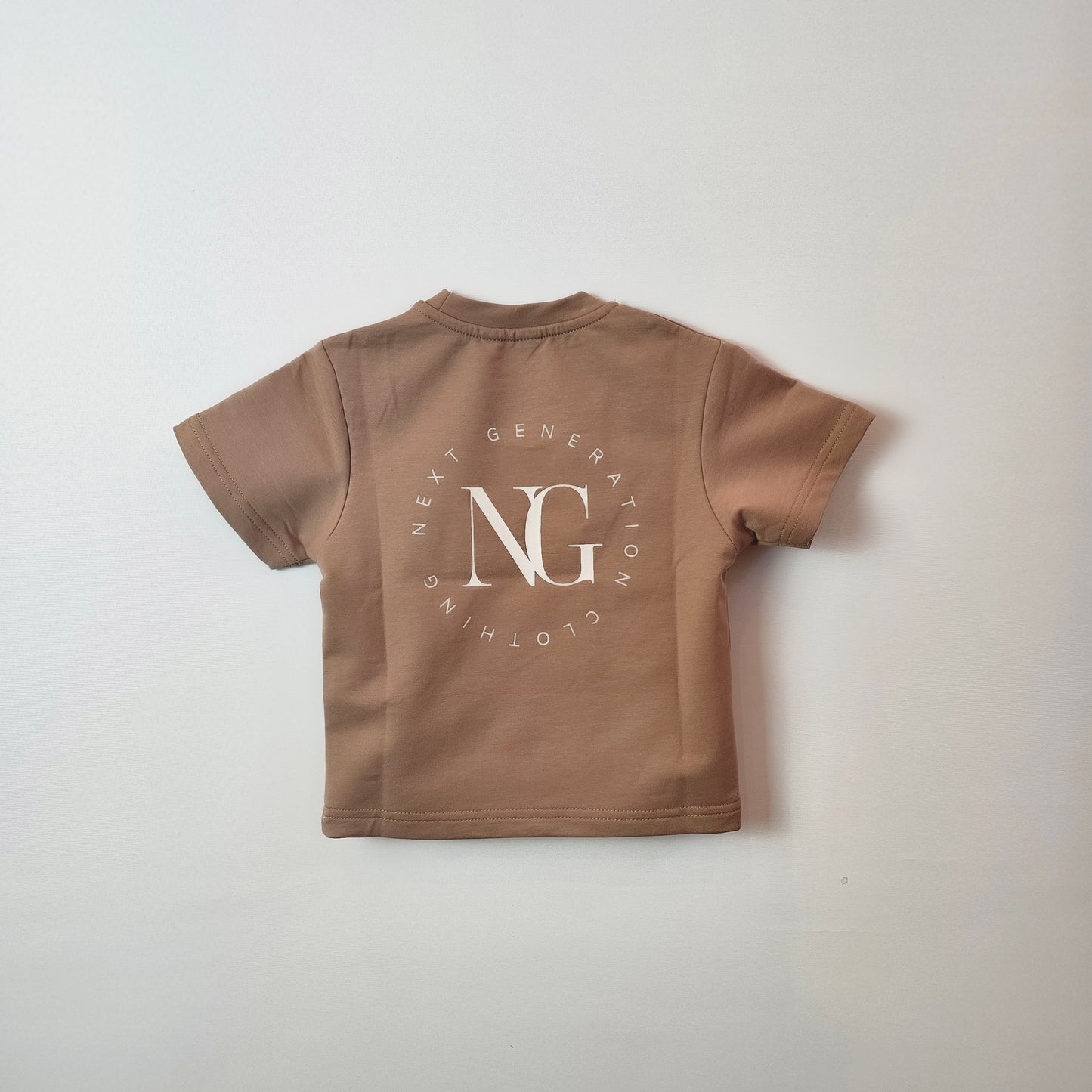 Next generation t-shirt and shorts set mocha